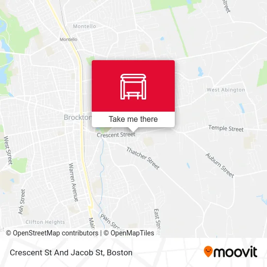 Crescent St And Jacob St map