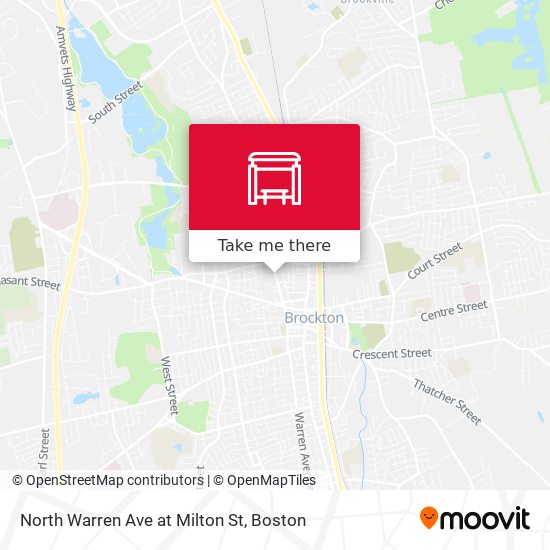 North Warren Ave at Milton St map