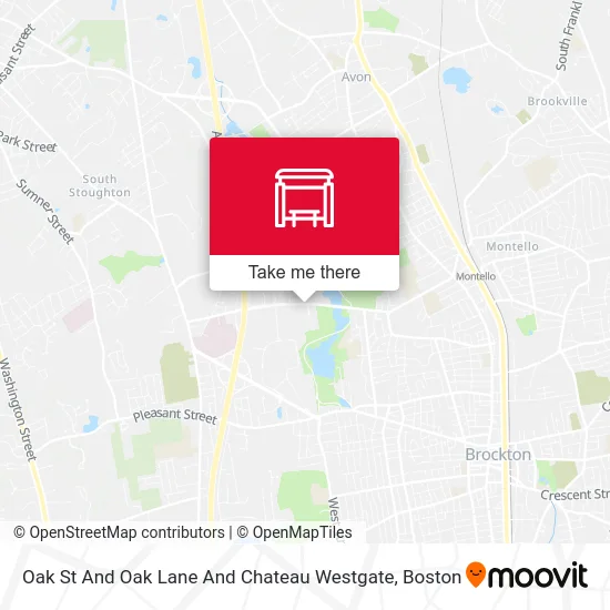 Oak St And Oak Lane And Chateau Westgate map