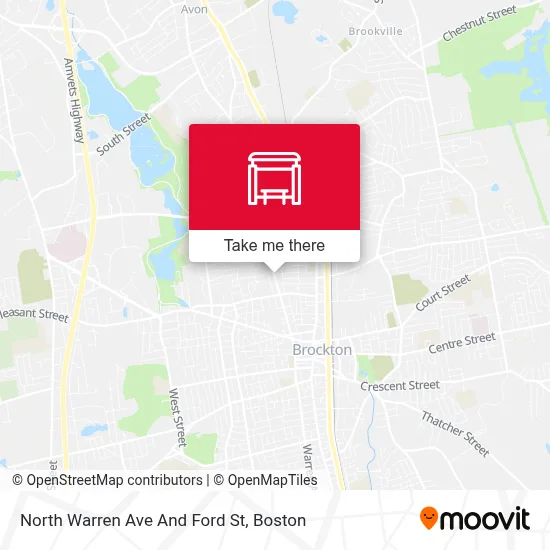 North Warren Ave And Ford St map