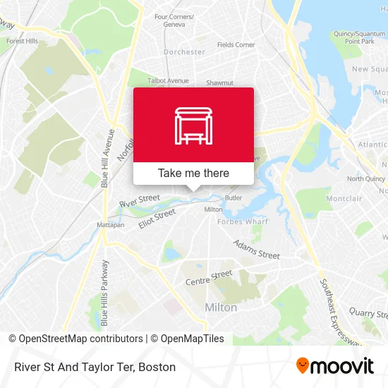 River St And Taylor Ter map