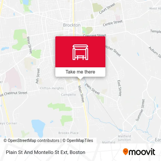 Plain St And Montello St Ext map