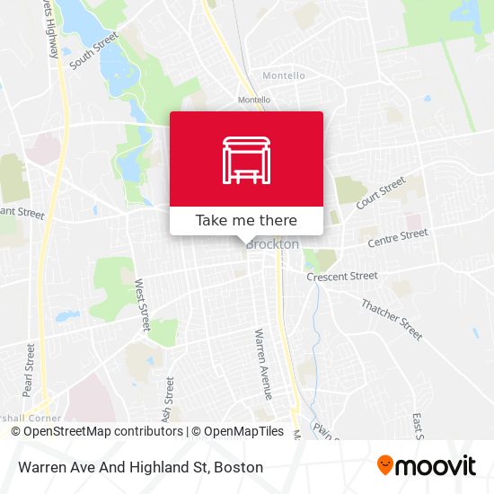 Warren Ave And Highland St map
