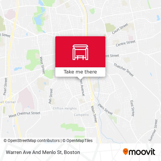 Warren Ave And Menlo St map