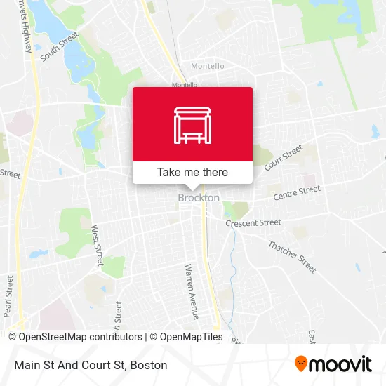 Main St And Court St map