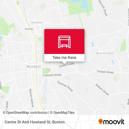 Centre St And Howland St map