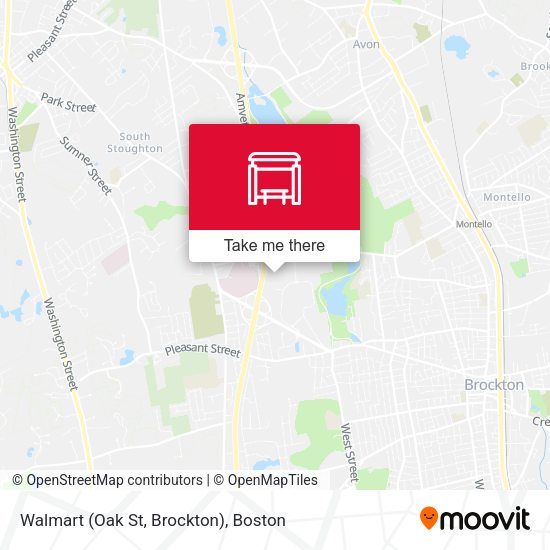Walmart (Oak St, Brockton) map