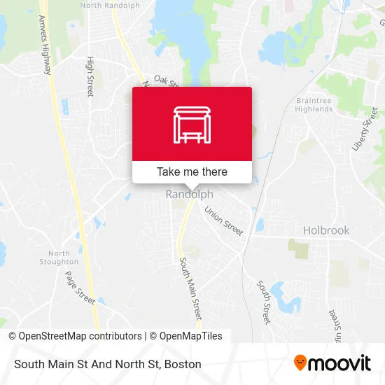 South Main St And North St map