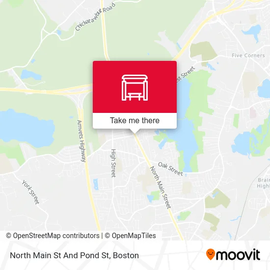 North Main St And Pond St map