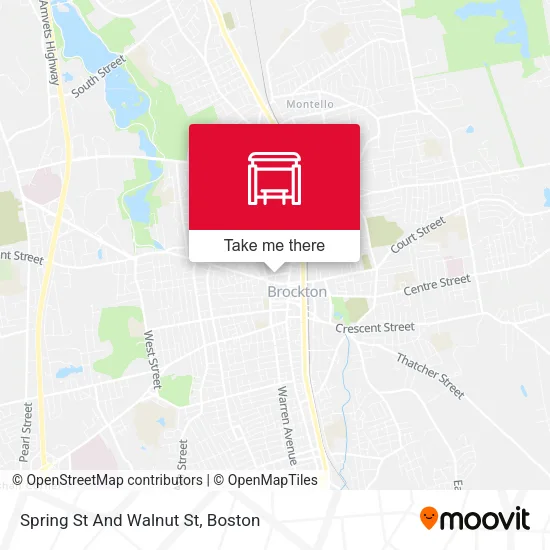 Spring St And Walnut St map