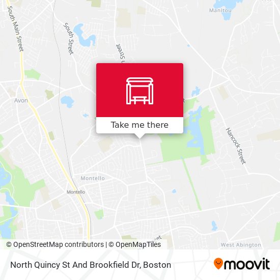 North Quincy St And Brookfield Dr map