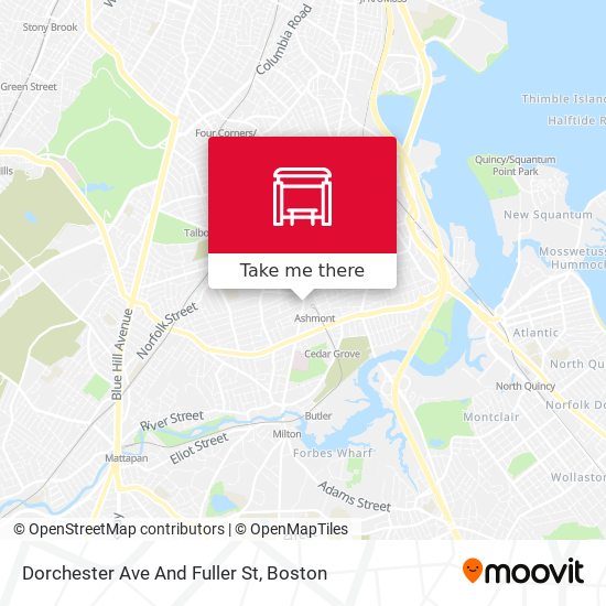 Mapa de Dorchester Ave And Fuller St