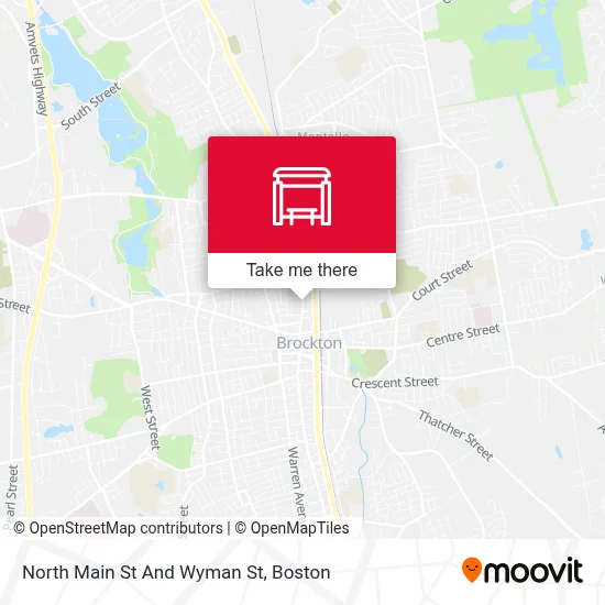 North Main St And Wyman St map