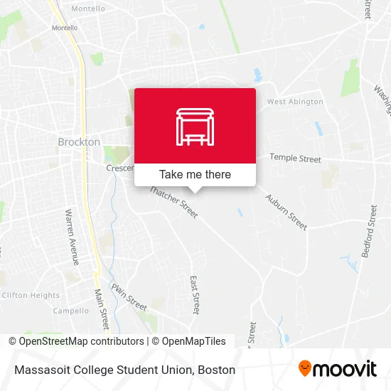 Massasoit College Student Union map