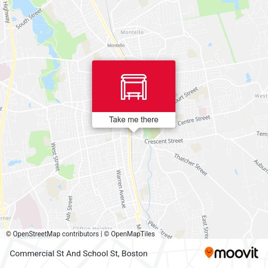 Commercial St And School St map