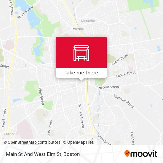 Main St And West Elm St map