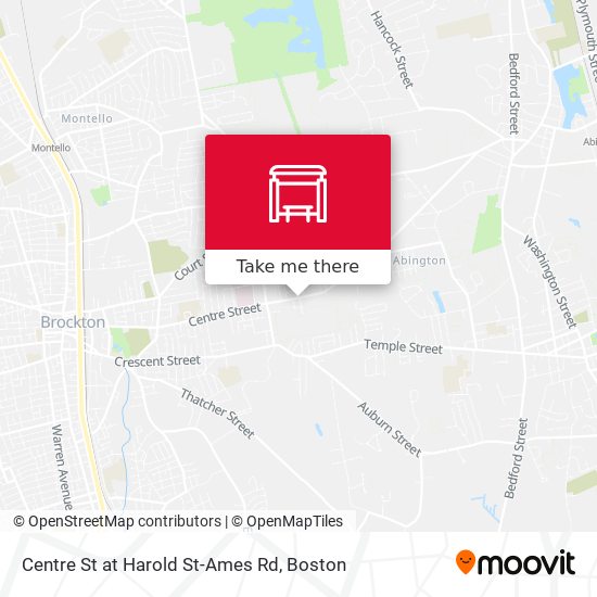 Centre St at Harold St-Ames Rd map