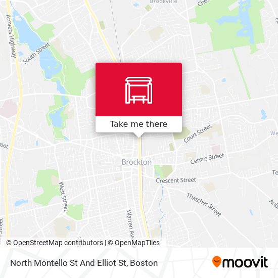 Mapa de North Montello St And Elliot St