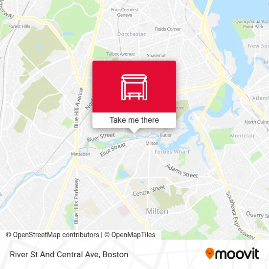 River St And Central Ave map