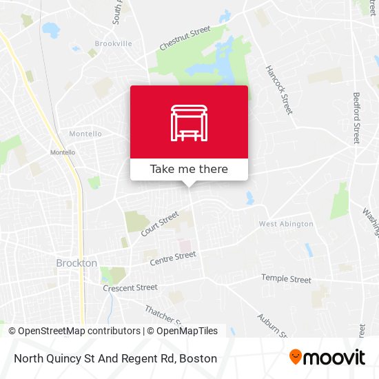 North Quincy St And Regent Rd map