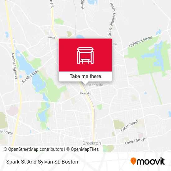 Spark St And Sylvan St map