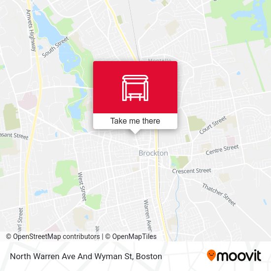 North Warren Ave And Wyman St map