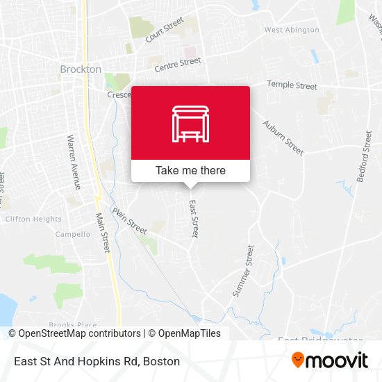 East St And Hopkins Rd map