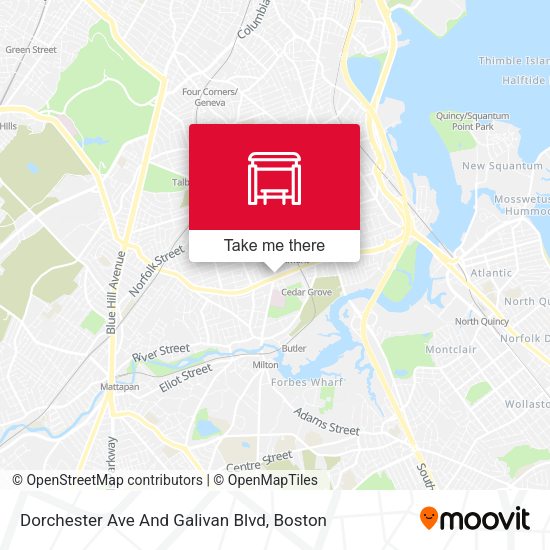 Mapa de Dorchester Ave And Galivan Blvd