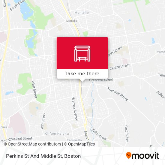 Perkins St And Middle St map