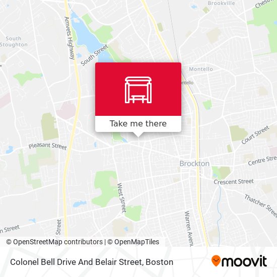 Colonel Bell Drive And Belair Street map