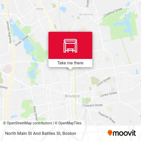 North Main St And Battles St map