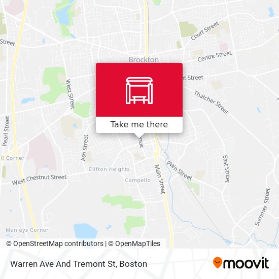 Warren Ave And Tremont St map