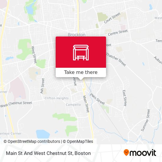Main St And West Chestnut St map