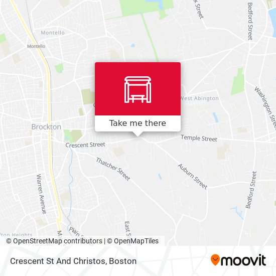 Crescent St And Christos map