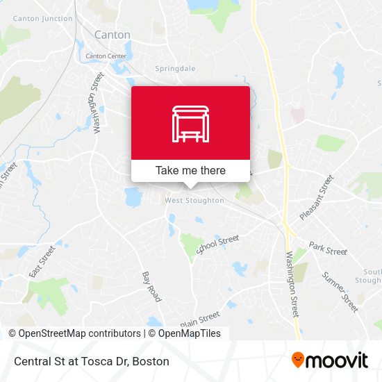 Mapa de Central St at Tosca Dr