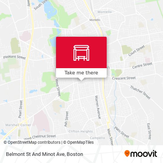 Mapa de Belmont St And Minot Ave