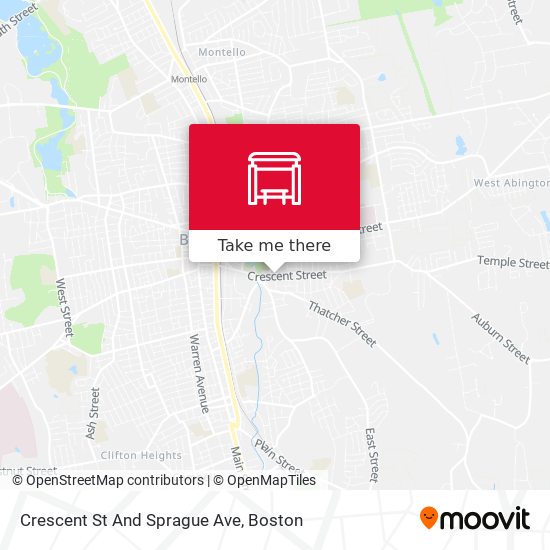 Crescent St And Sprague Ave map