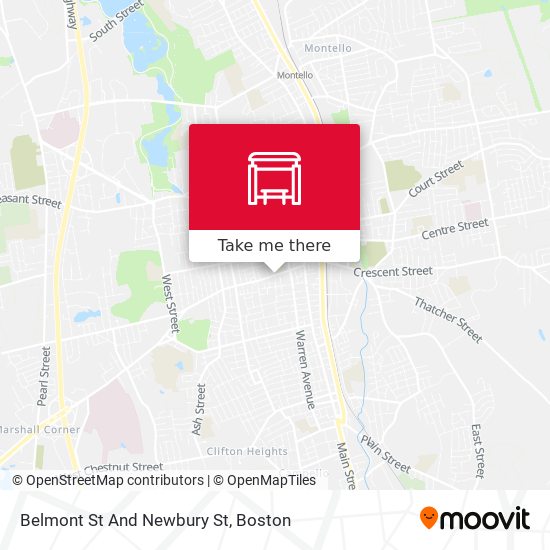 Belmont St And Newbury St map