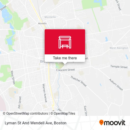 Lyman St And Wendell Ave map
