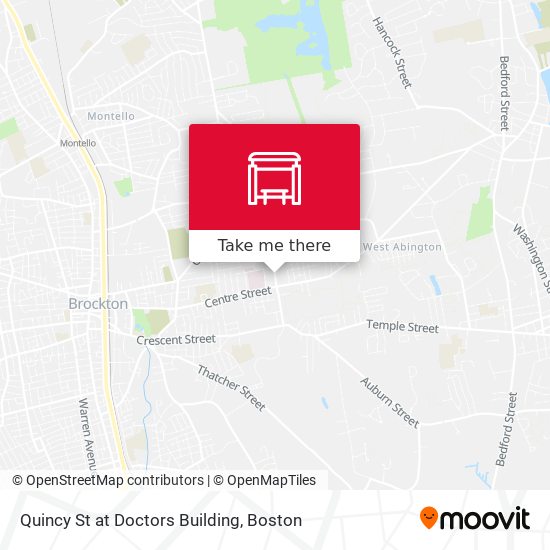Quincy St at Doctors Building map