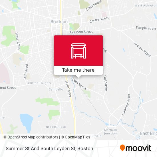 Summer St And South Leyden St map