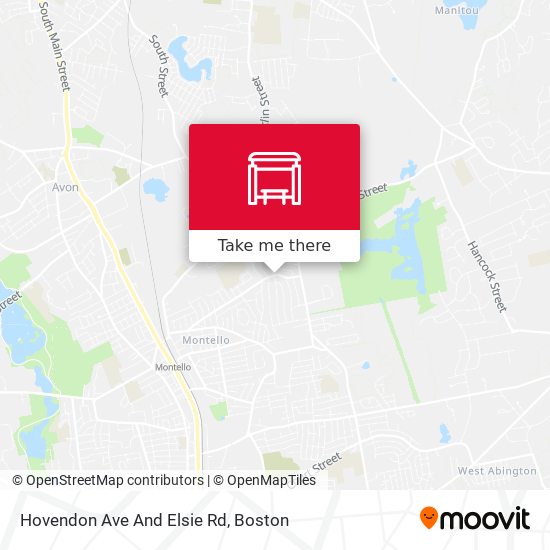 Hovendon Ave And Elsie Rd map