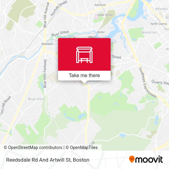 Mapa de Reedsdale Rd And Artwill St
