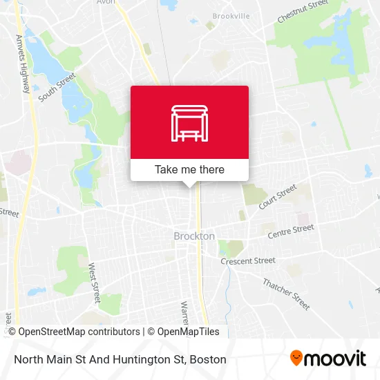 North Main St And Huntington St map