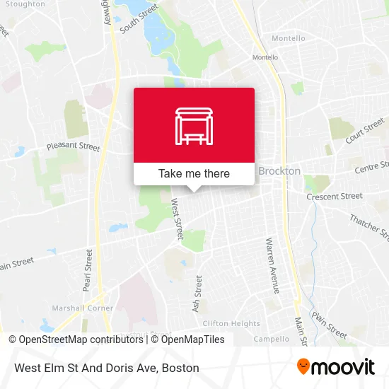 West Elm St And Doris Ave map