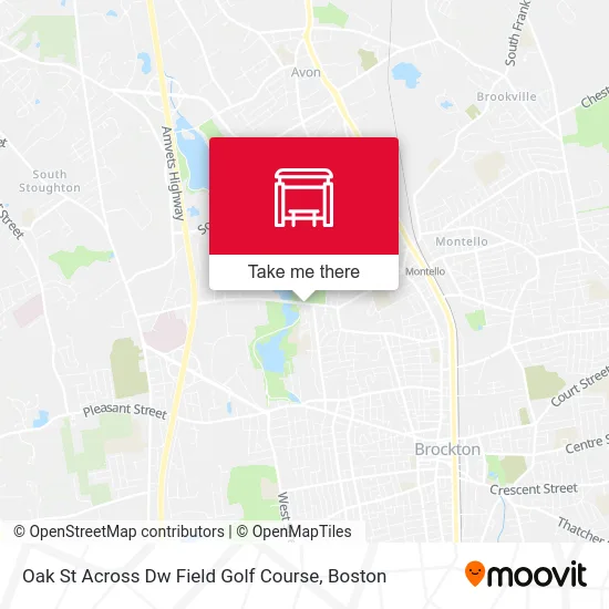 Oak St Across Dw Field Golf Course map