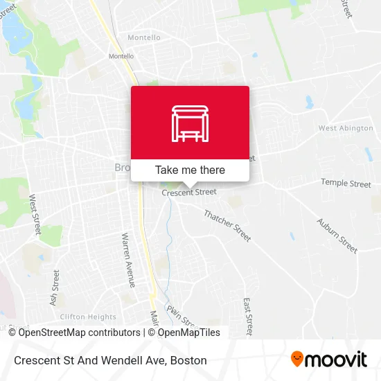 Crescent St And Wendell Ave map