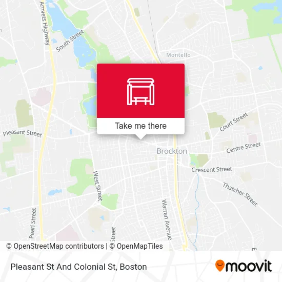 Pleasant St And Colonial St map