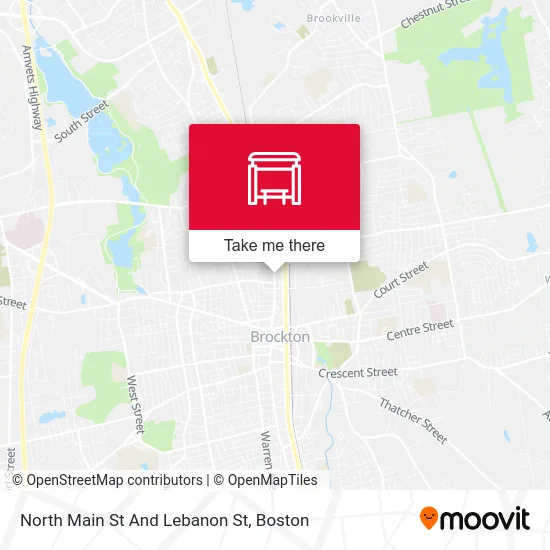 North Main St And Lebanon St map