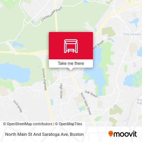 North Main St And Saratoga Ave map